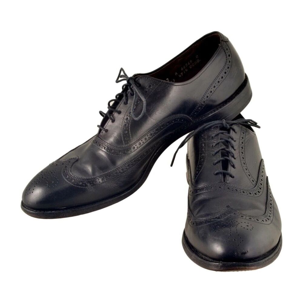 Allen Edmonds Chester Black Leather Wingtip Oxford Shoes Men’s Size 12 A